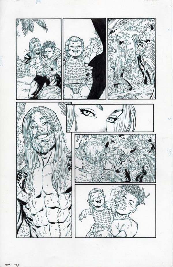 Aquaman 80th Anniversary #1 page 2 by Diego Olortegui and Wade von Grawbadger