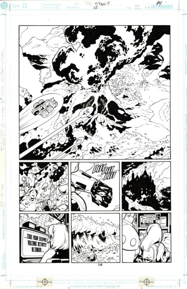 The Titans #12 p.14 by Mark Buckingham and Wade von Grawbadger