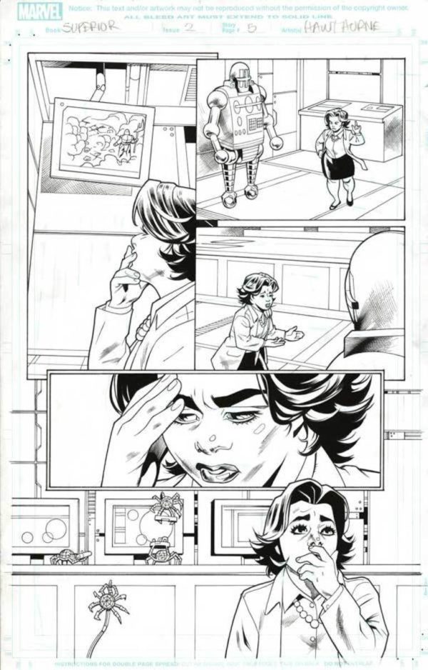 Superior Spider-Man #2 p.05 by Mike Hawthorne and Wade von Grawbadger