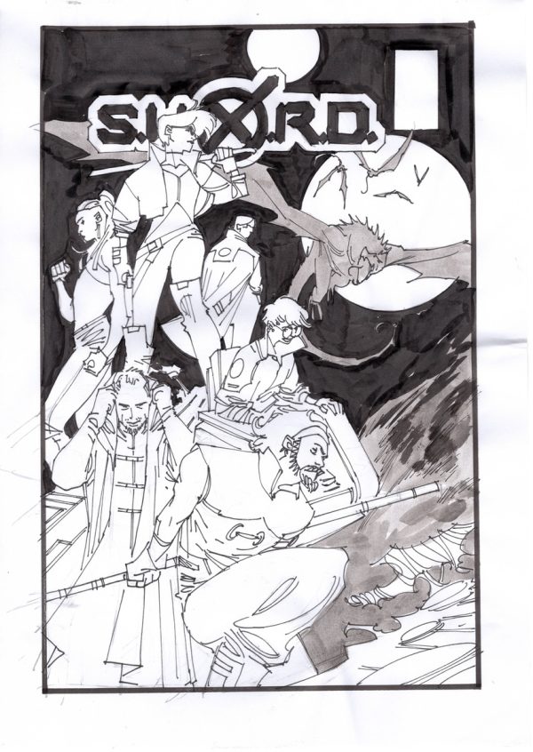 Sword #4 Cover Art Preliminary by Matteo Scalera