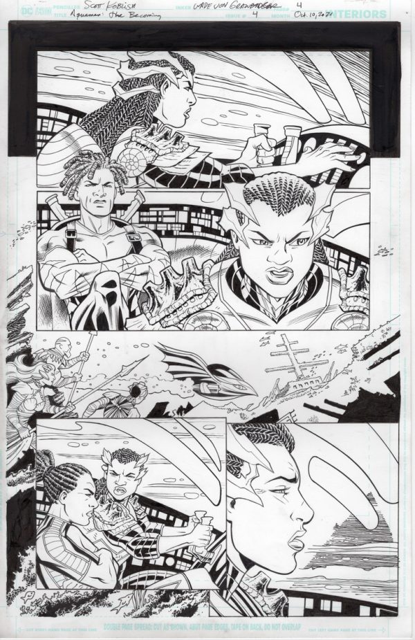 Aquaman: The Becoming #4 pages 4 by Scott Koblish and Wade von Grawbadger