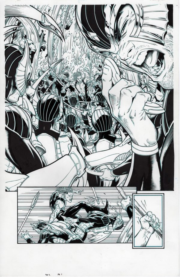 Aquaman: The Becoming #2 page 1 by Diego Olortegui and Wade von Grawbadger