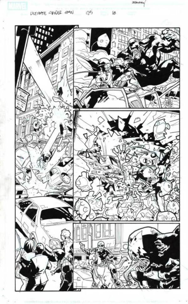 Ultimate Spider-Man #125 p.18 by Stuart Immonen & Wade von Grawbadger
