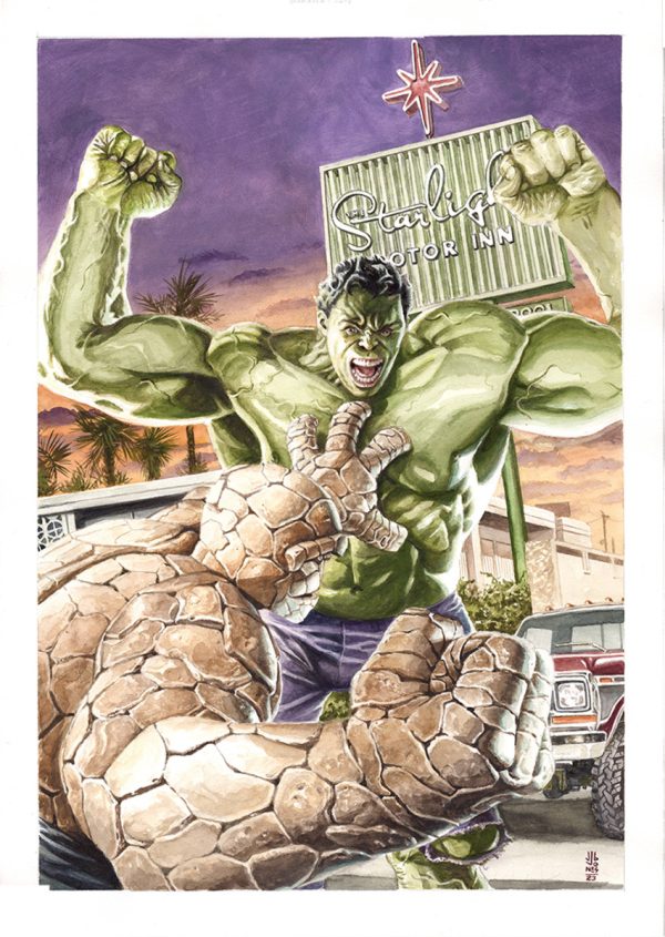 Hulk vs. Thing by JG Jones