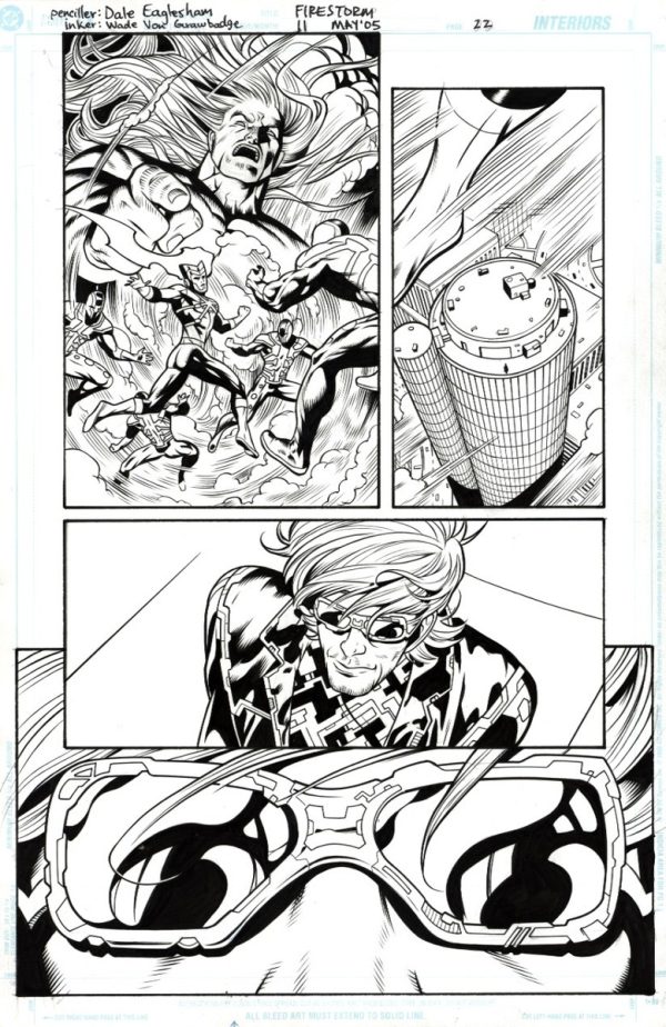 Firestorm #11 p.22 by Dale Eaglesham and Wade von Grawbadger