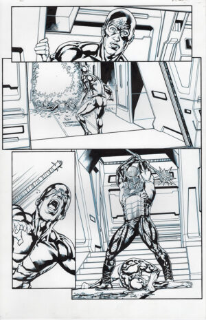 Hawkman #22 page 14 by Wade von Grawbadger