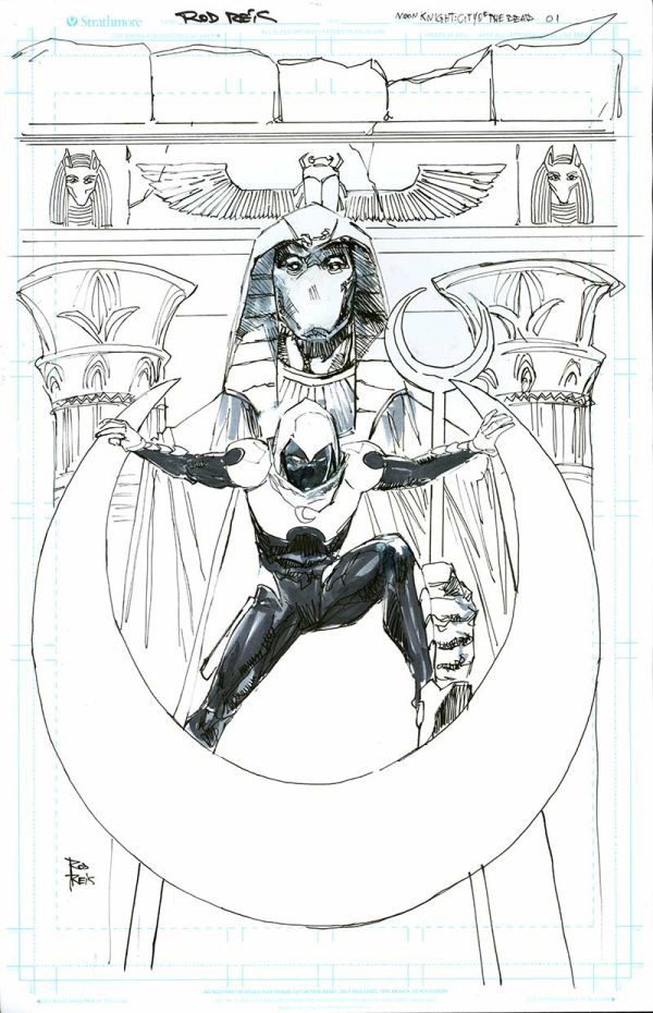 Moon Knight: City of the Dead #1 Cover by Rod Reis