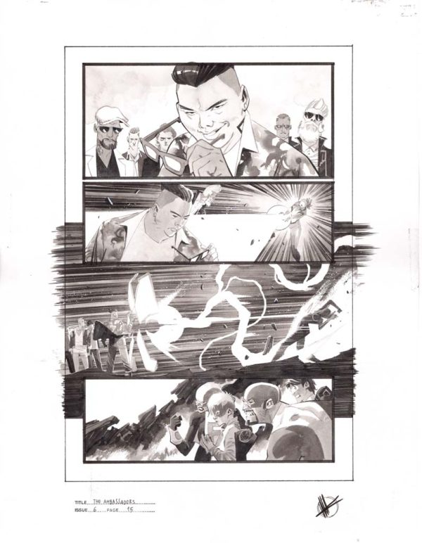 The Ambassadors #6 p.15 by Matteo Scalera