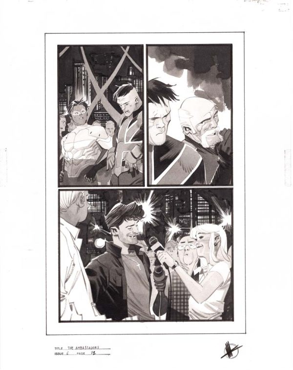 The Ambassadors #6 p.32 by Matteo Scalera