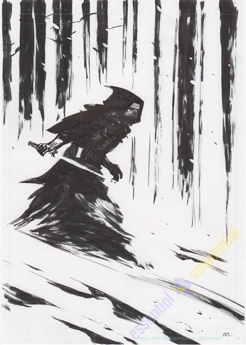 Kylo Ren Pin Up by Bengal