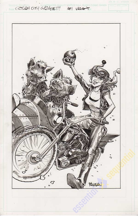 Gotham Garage #1 Variant Cover by Dan Panosian