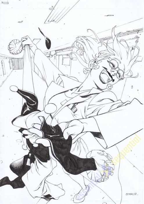 Harley Quinn 25th Pin Up by Bengal