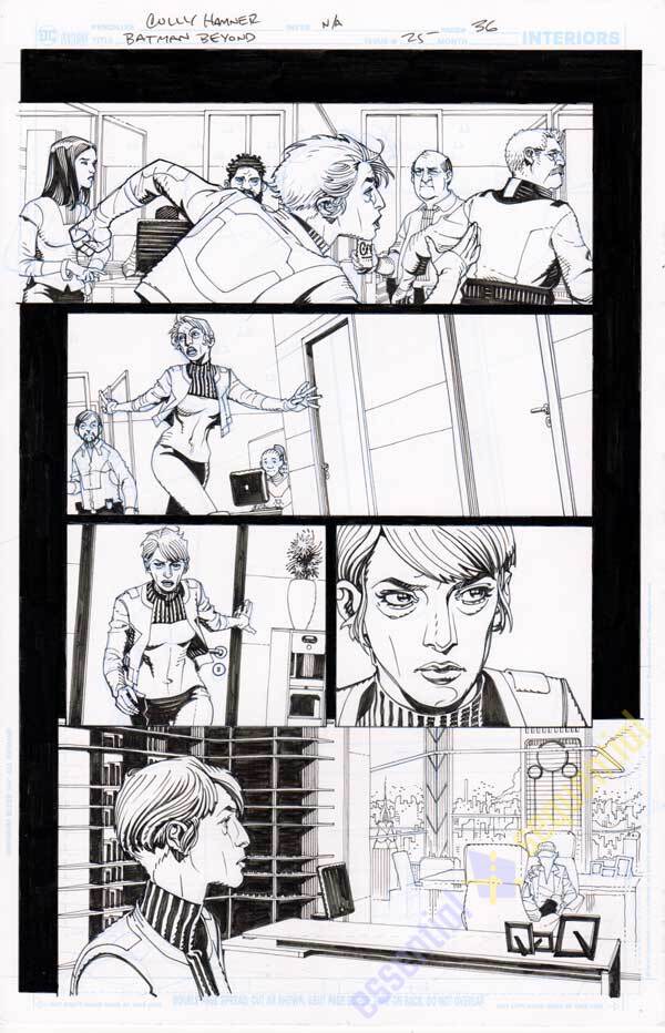 Batman Beyond #25 p.36 by Cully Hamner