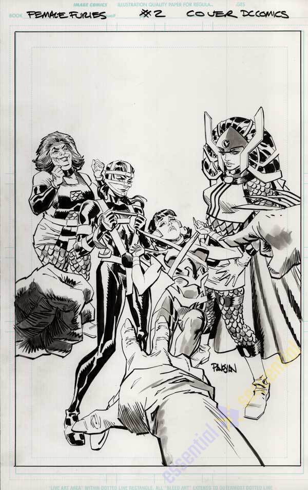 Female Furies #2 Cover by Dan Panosian