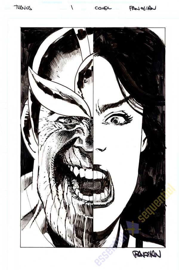 Thanos #1 Cover by Dan Panosian