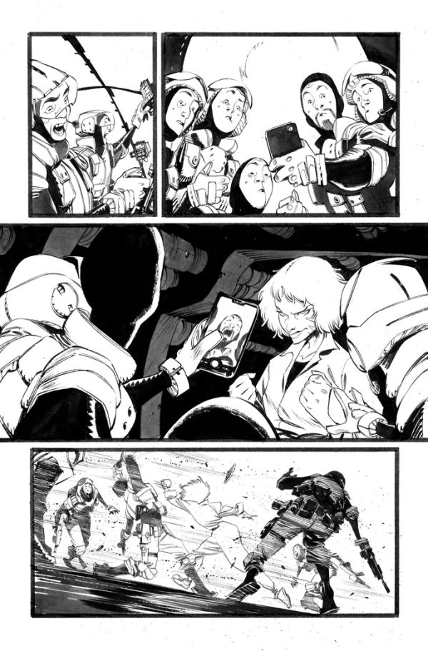 Space Bandits #1 p.15 by Matteo Scalera