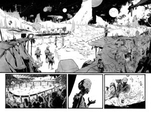 Space Bandits #1 p.24-25 by Matteo Scalera