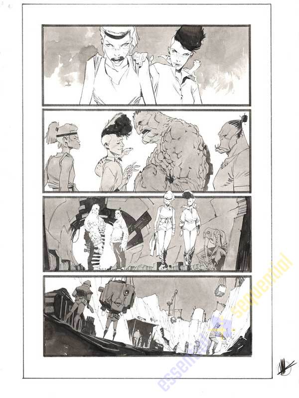 Space Bandits #2 p.04 by Matteo Scalera