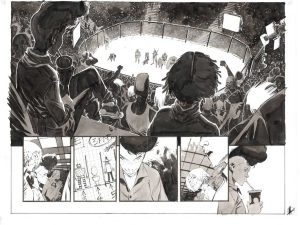 Space Bandits #2 p.12-13 by Matteo Scalera