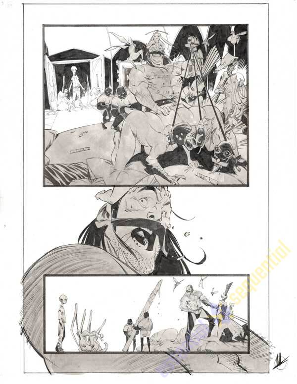 Space Bandits #3 p.23 by Matteo Scalera