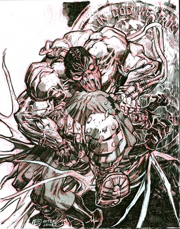 Batman Knightfall #497 Cover Recreation by Eric Canete