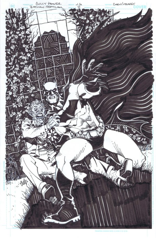 Batman Reptilian #3 Cover by Cully Hamner