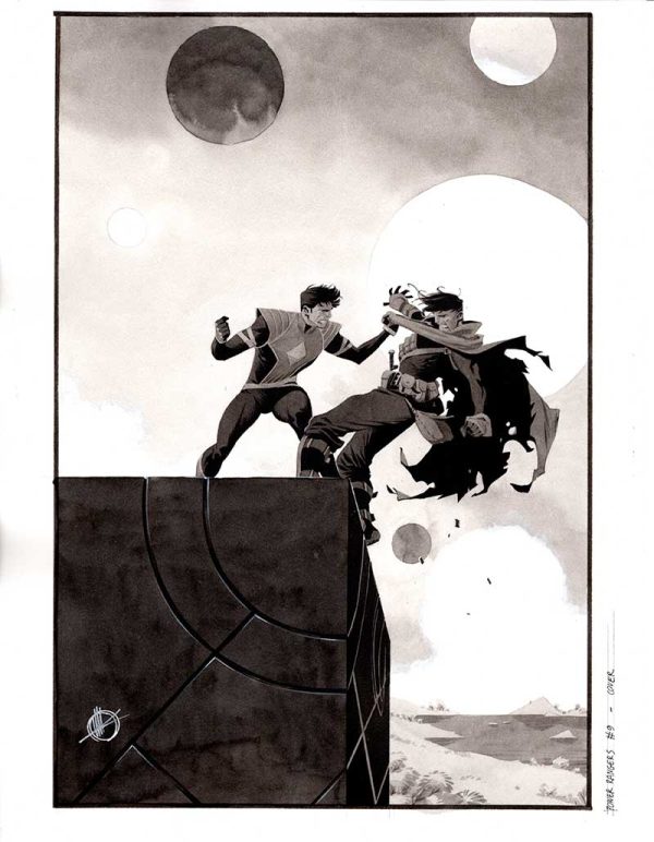 Power Rangers #9 Cover by Matteo Scalera