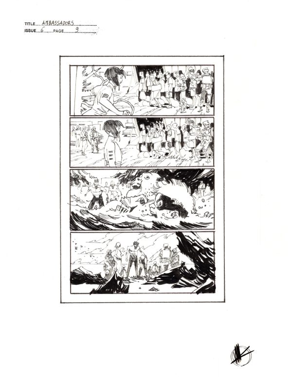 The Ambassadors #6 Prelim p.09 by Matteo Scalera