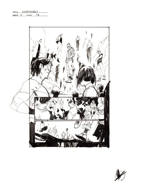 The Ambassadors #6 Prelim p.14 by Matteo Scalera