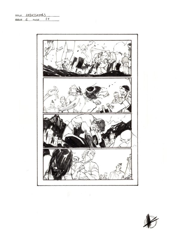 The Ambassadors #6 Prelim p.21 by Matteo Scalera