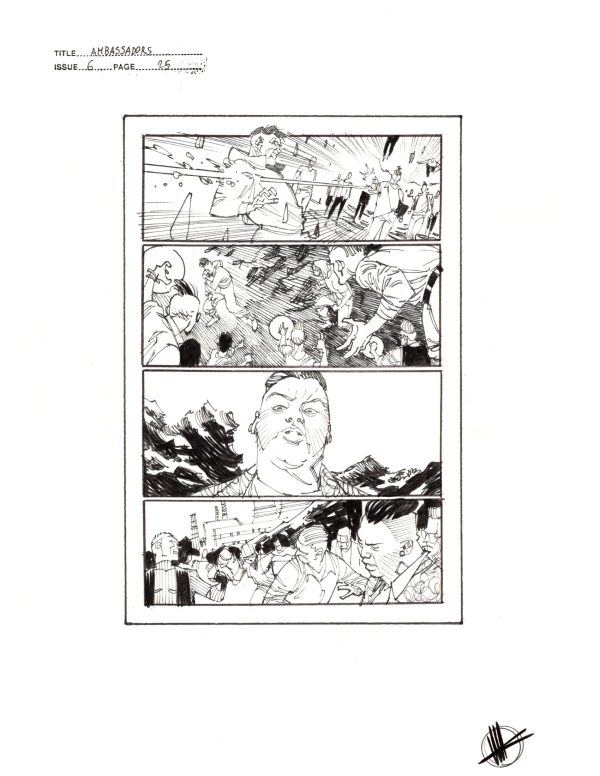 The Ambassadors #6 Prelim p.25 by Matteo Scalera