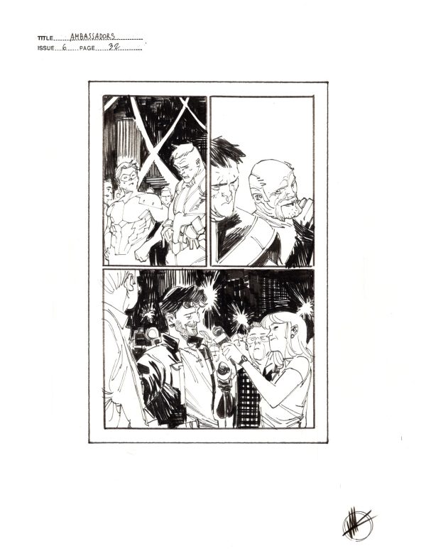 The Ambassadors #6 Prelim p.32 by Matteo Scalera