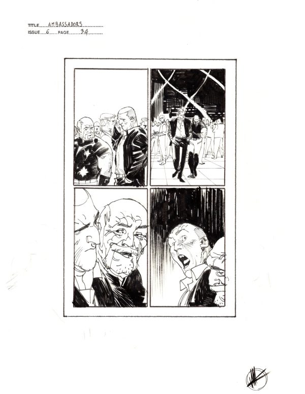 The Ambassadors #6 Prelim p.34 by Matteo Scalera
