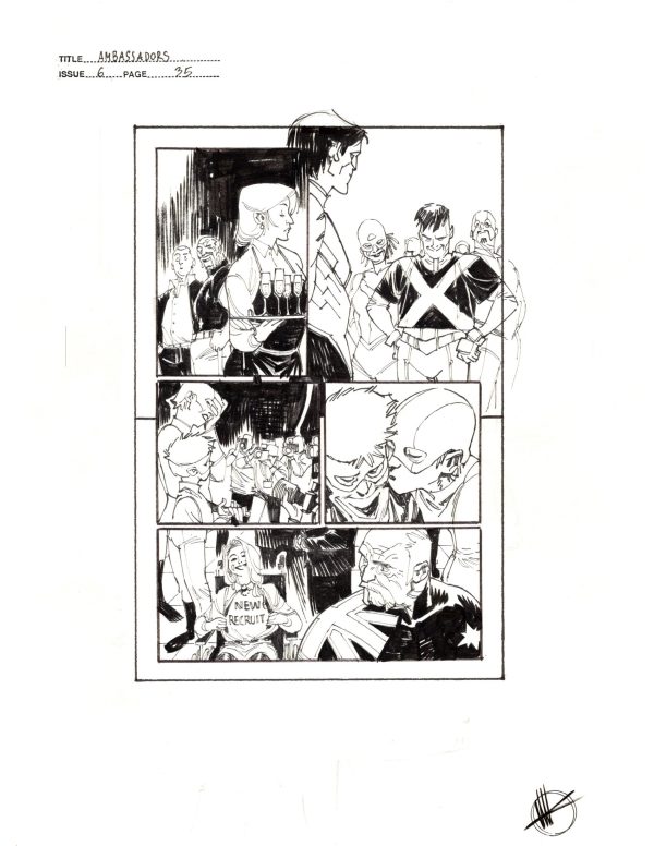 The Ambassadors #6 Prelim p.35 by Matteo Scalera