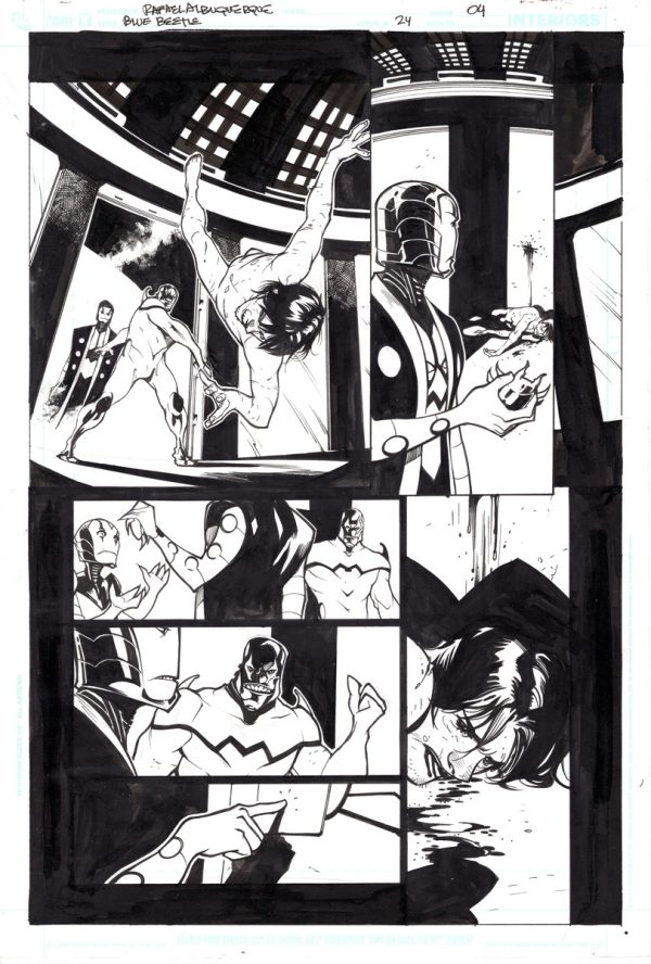 Blue Beetle #24 Page 4 by Rafael Albuquerque