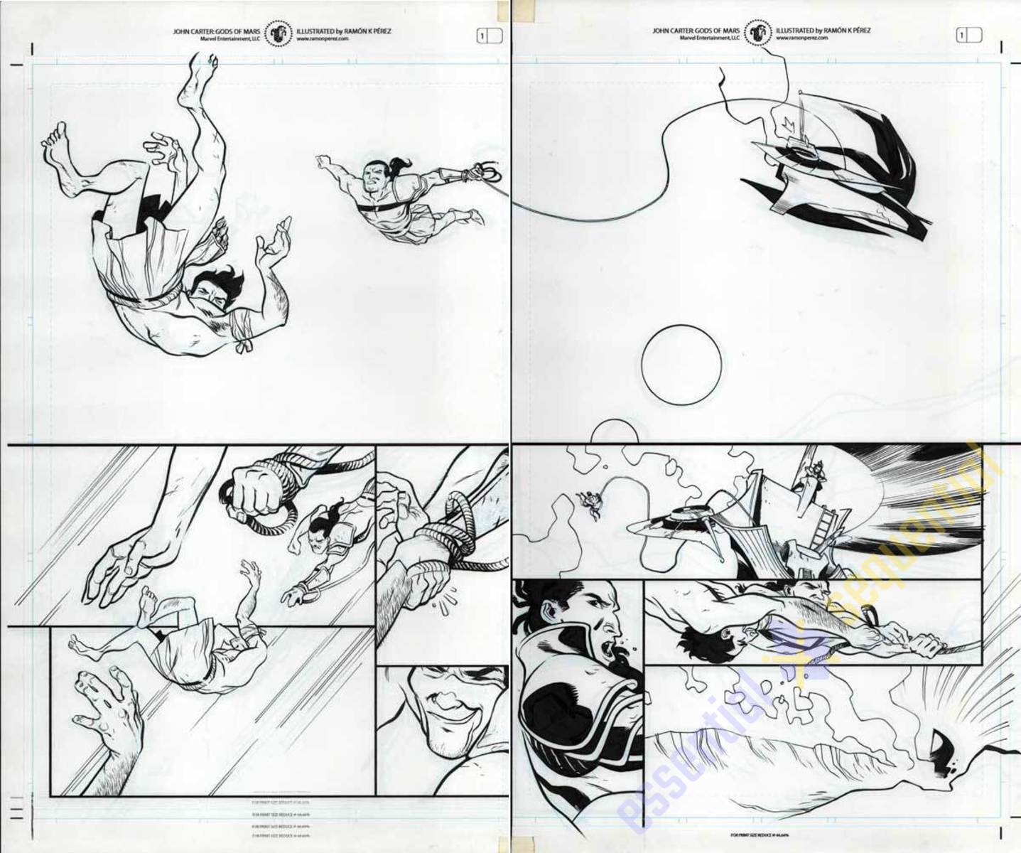 John Carter: The Gods of Mars #1 p.04-5 by Ramon Perez 1 John Carter: The Gods of Mars #1 p.04-5 by Ramon Perez