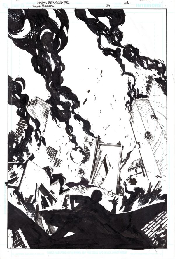 Blue Beetle #24 Page 1 by Rafael Albuquerque