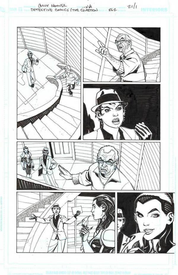 Detective Comics: The Question #862 Page 01 by Cully Hamner