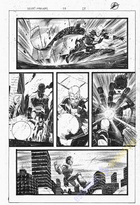 Secret Avengers Issue 37 Page 13 by Matteo Scalera