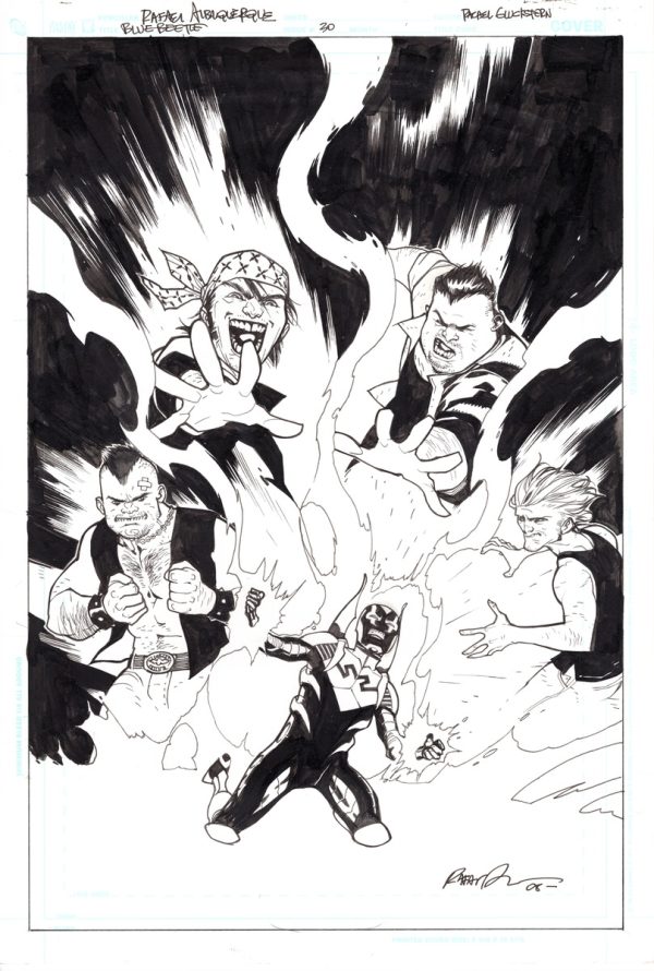 Blue Beetle #30 Cover by Rafael Albuquerque