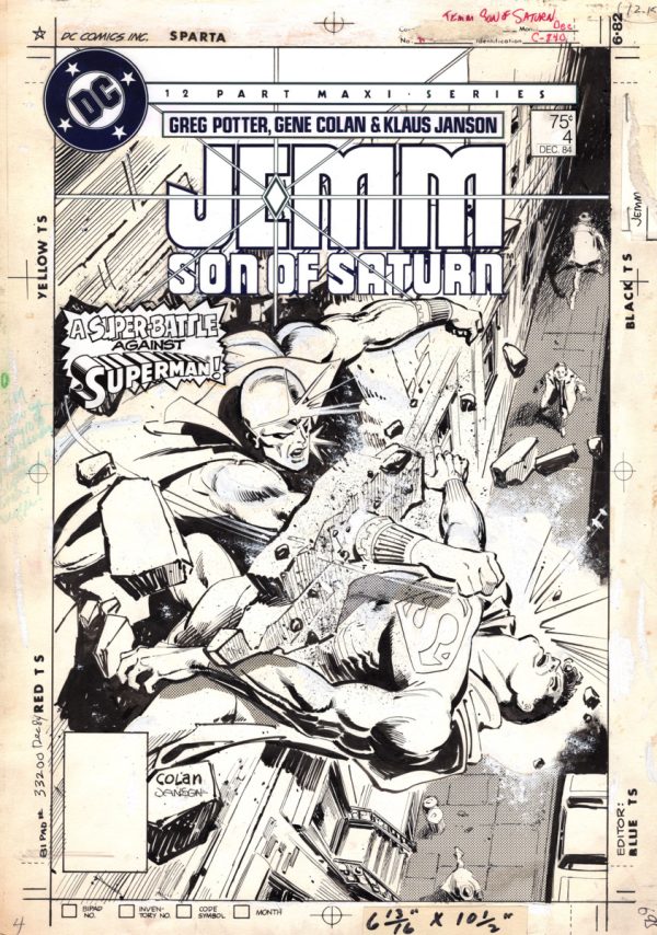 Jemm: Son of Saturn #4 Cover by Gene Colon & Klaus Janson