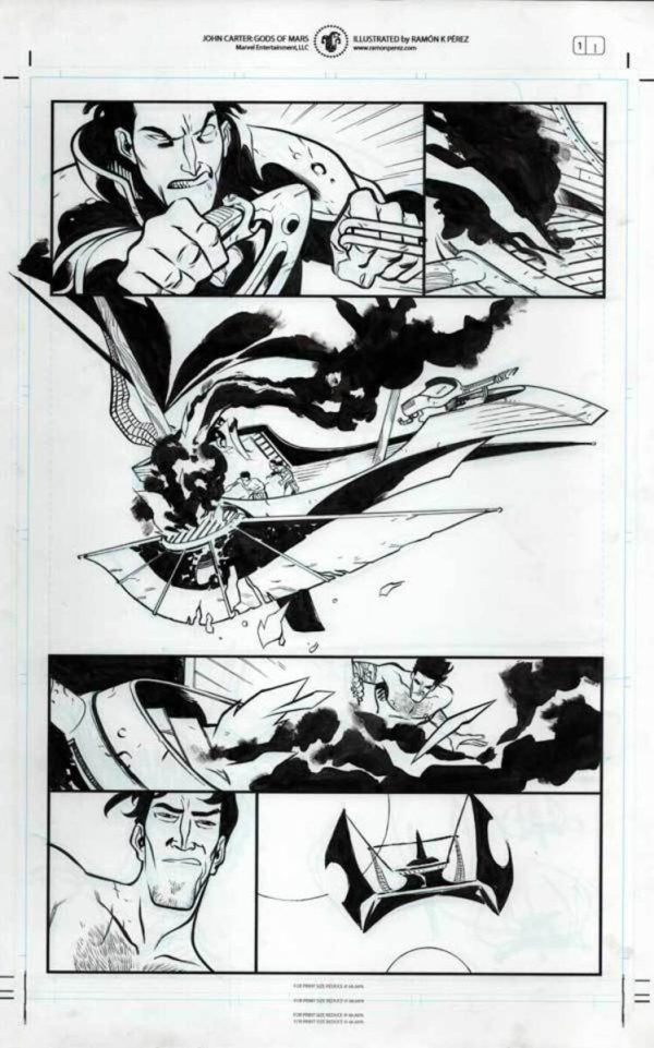 John Carter #1 p.01c by Ramon Perez