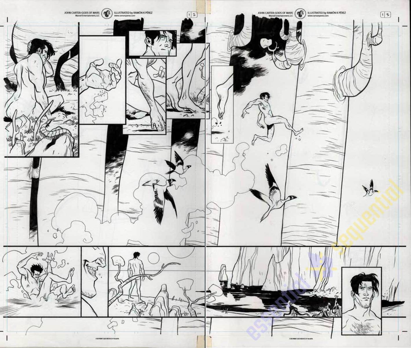 John Carter: God of Mars #1 p.02-3 by Ramon Perez 1 John Carter: God of Mars #1 p.02-3 by Ramon Perez