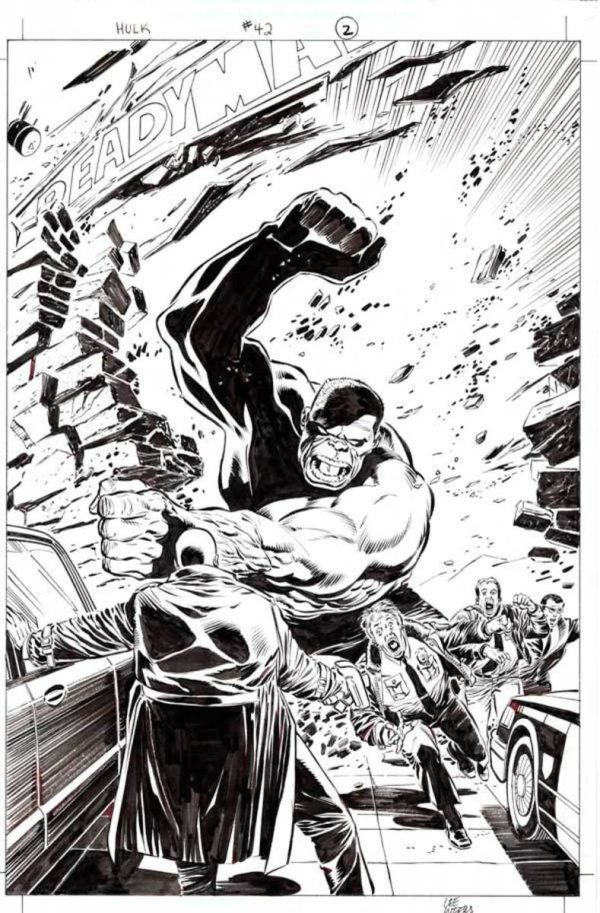 Hulk #42 p.02 by Lee Weeks