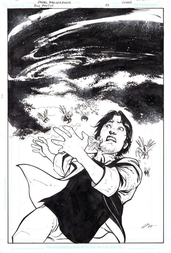 Unused Blue Beetle #13 Cover by Rafael Albuquerque