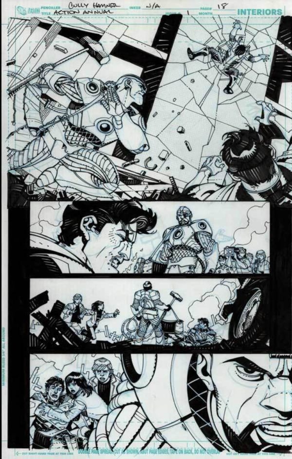 Action Comics #1 p.18 by Cully Hamner