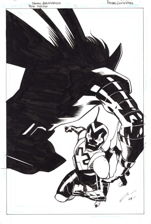 Blue Beetle #34 Cover by Rafael Albuquerque