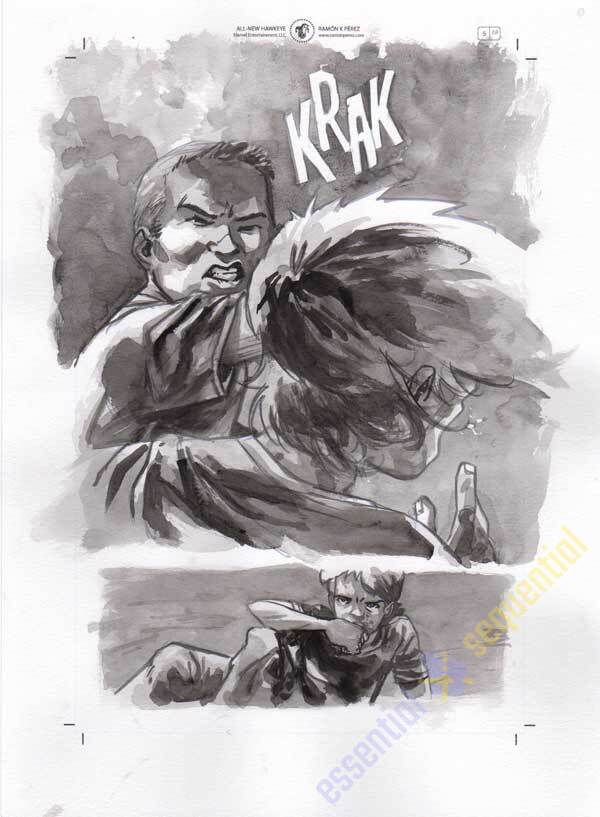 All-New Hawkeye #5 p.10 by Ramon Perez