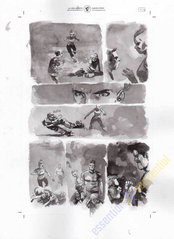 All-New Hawkeye #5 p.12 by Ramon Perez