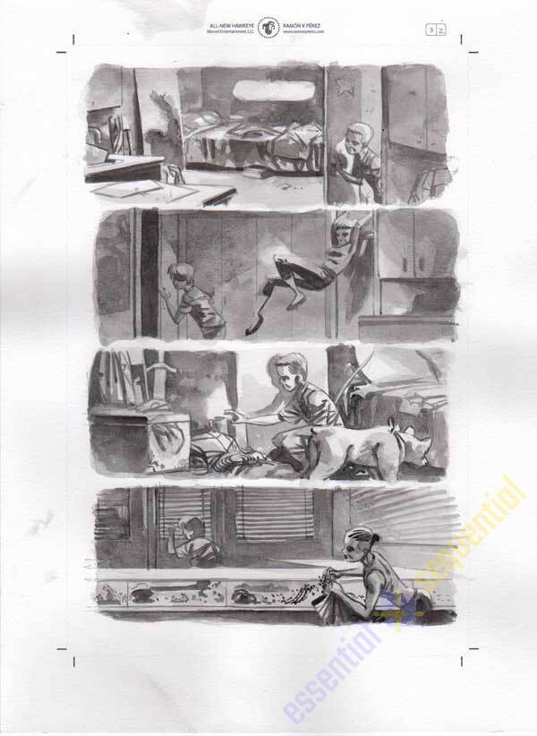 All-New Hawkeye #5 p.02 by Ramon Perez